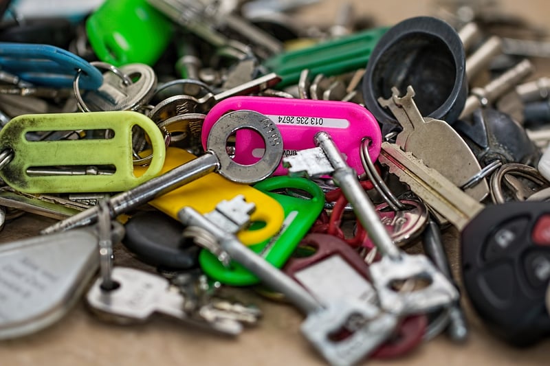 Fabric Scrap Keychains